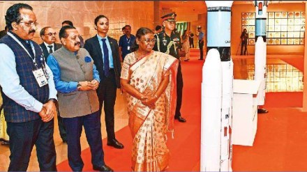 President Draupadi Murmu expressed concern about space debris