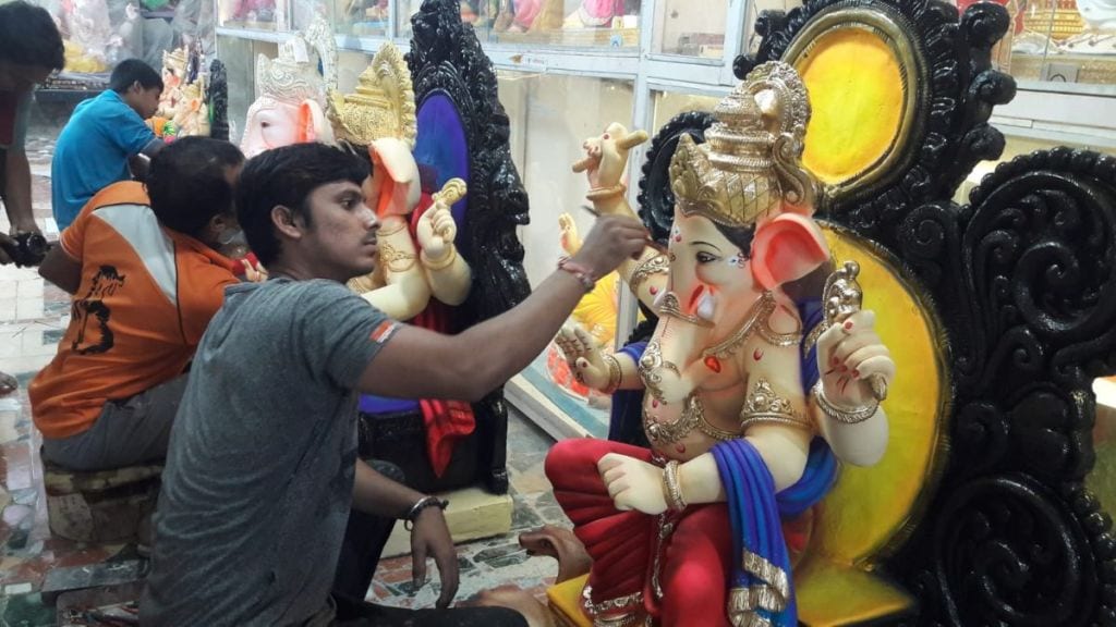 Ganesha idol business will get boost of group development establishment of Ganesh idol business company in Hamrapur