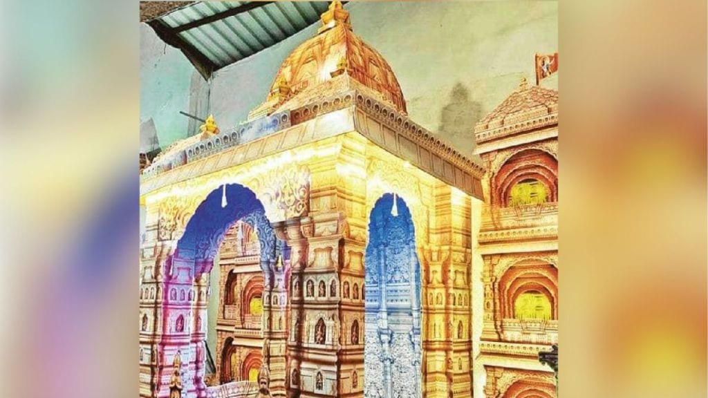 Replicas of forts and temples are preferred abroad for Ganeshotsav decorations