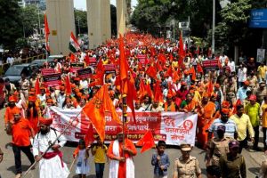 March in Pimpri-Chinchwad to protest the oppression of Hindus in Bangladesh