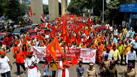 March in Pimpri-Chinchwad to protest the oppression of Hindus in Bangladesh