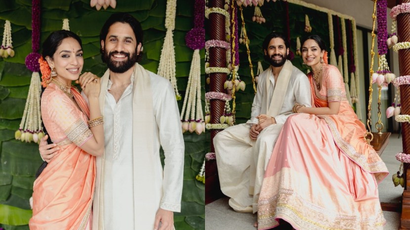 Sobhita Dhulipala shared engagement photos with Naga Chaitanya