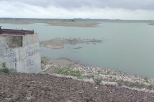 Nagasakya Dam on Panzhan River remains dry even in heavy rains