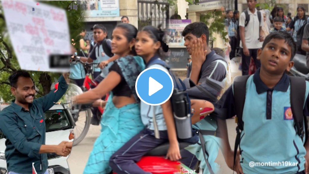 Boy hold poster of fathers love in front of school video goes viral