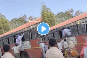 one more video Old man boarding the st bus through the window see what happens next