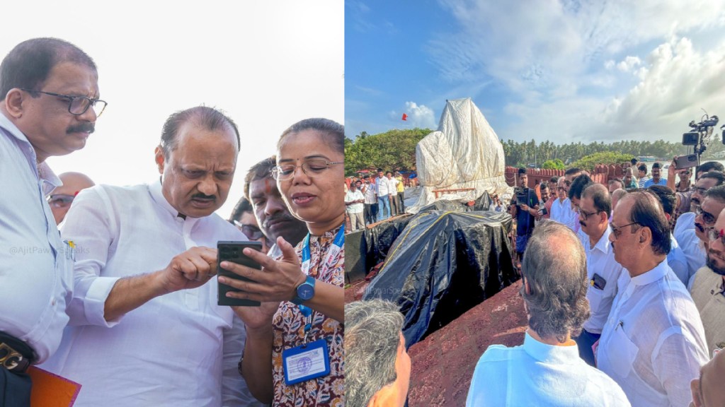 ajit pawar visit at rajkot fort malvan