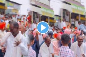 viral video of a uncle dance at wedding baarat on dhagala lagli kal marathi song