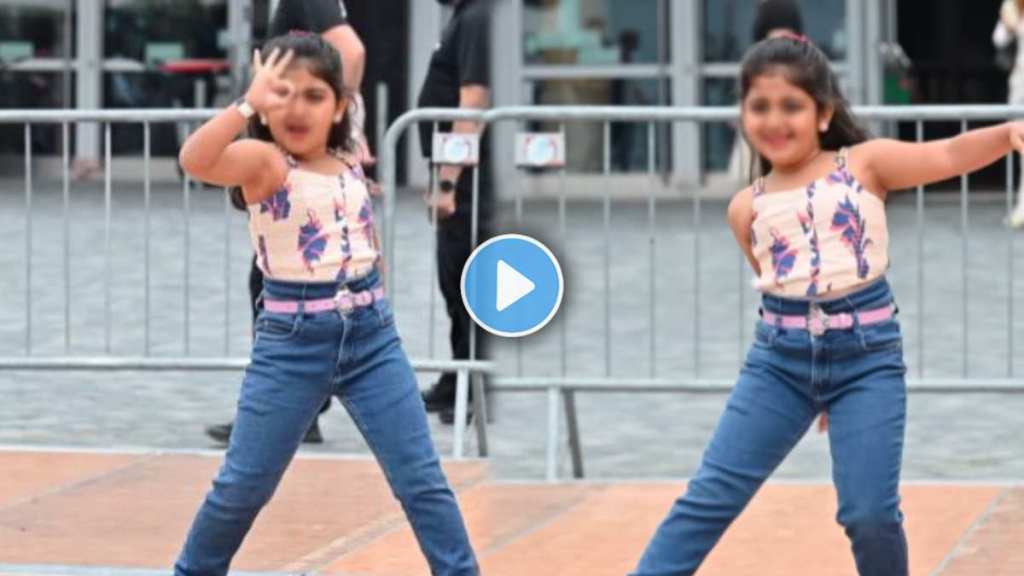 Indian cute girl dances abroad on the Suseki song