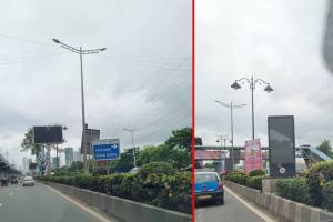 Advertising billboards, Western Expressway,