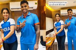 Manu Bhaker meets Suryakumar Yadav