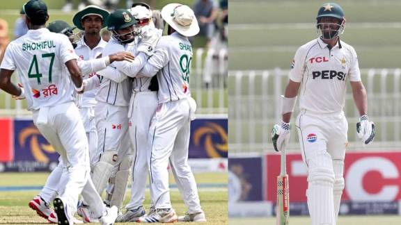 Pakistan drop in the World Test Championship table after defeat against Bangladesh