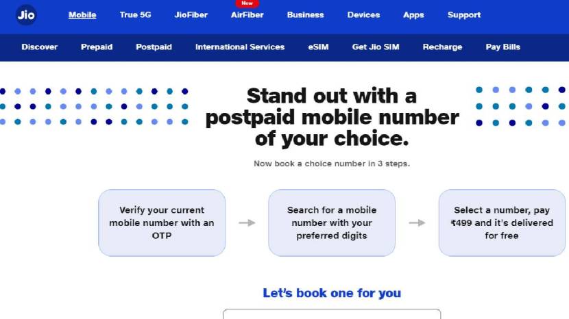 Reliance Jio lets you choose your own mobile number All you need to know about Jio Choice Numbers offers 