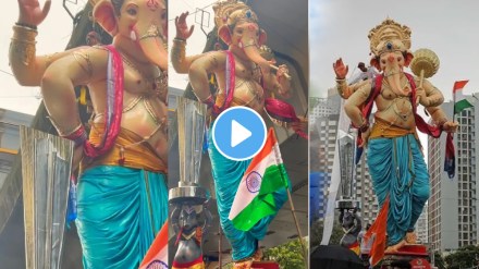 viral videos mumbai city viral video of ganpati bappa idol with t20i world cup theme