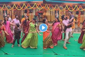 Lakhat Ek Amcha Dada nitish chavan dance with co artist on vatanyacha gol dana song