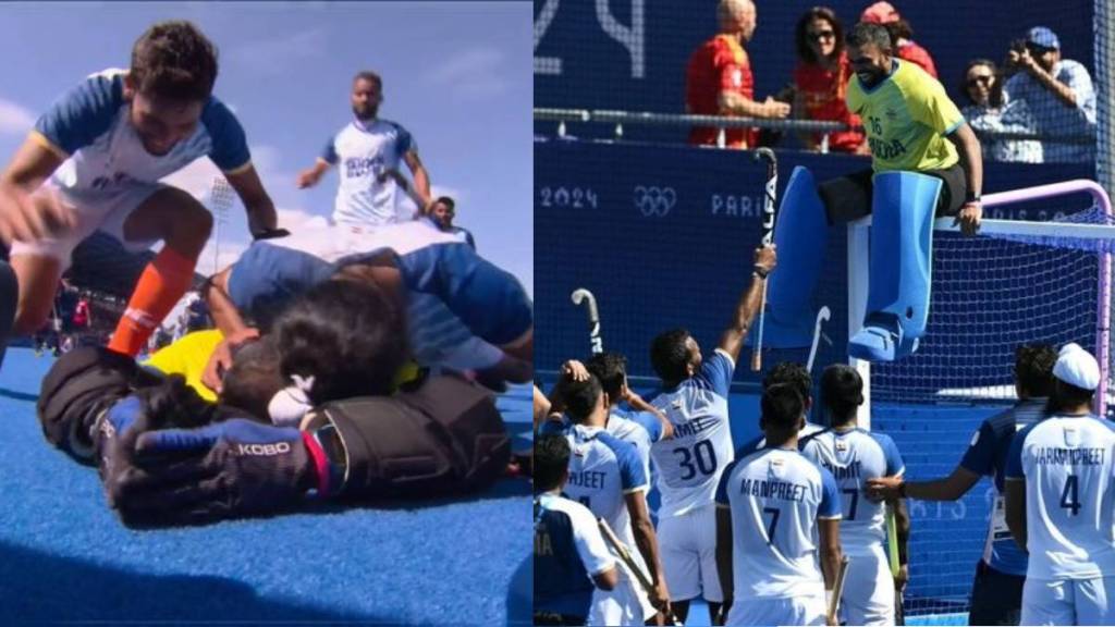 PR Sreejesh paid tribute to his goalkeeping gloves after india bronze medal win