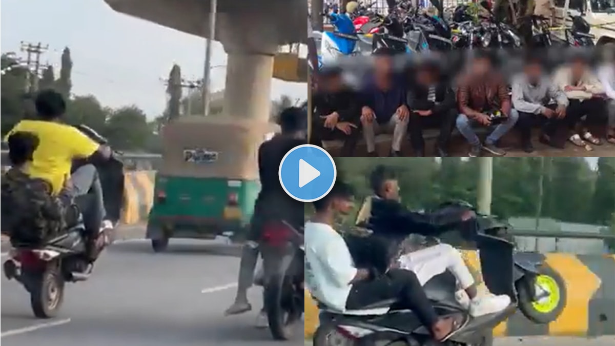 Viral Video Of Police Arrested 24 Men For Doing A Wheeling Stunt In