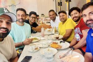 Rohit Sharma Chills With Friends Abhishek Nayar Dhawal Kulkarni Shared Photo