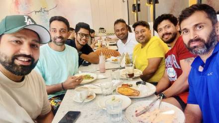 Rohit Sharma Chills With Friends Abhishek Nayar Dhawal Kulkarni Shared Photo