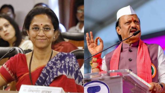 Supriya Sule and Ajit Pawar