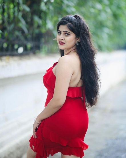 Sarika Salunkhe Red Dress Look