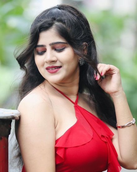 Sarika Salunkhe Red Dress Look