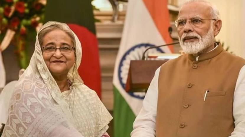 Sheikh Hasina with PM Modi