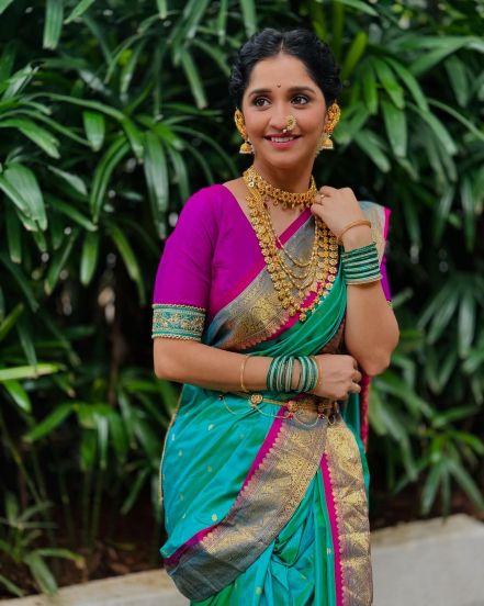 Shivani Sonar Mangalagaur Look