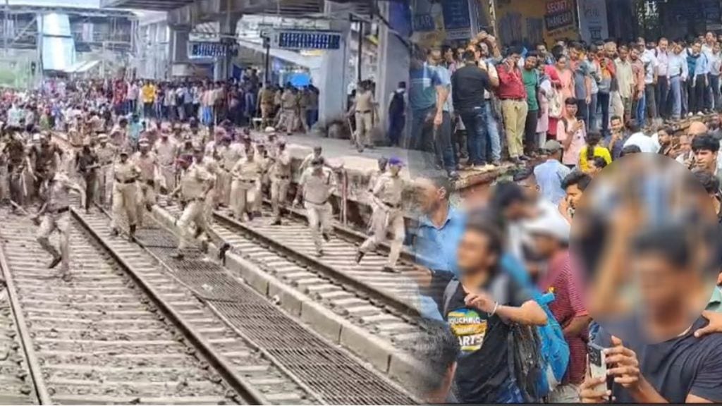 Stone pelting at Badlapur railway station