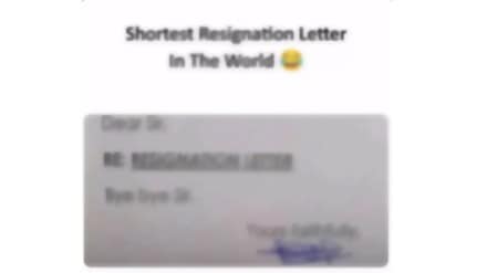 Viral Resignation Letter