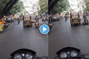 A tree branch fell on a bike in Pune