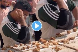 Viral Video Shows Man Crushing Walnuts With Elbow