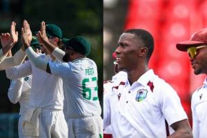 WI vs SA 2nd Test Highlights 17 Wickets Falls on Day 1 Guyana