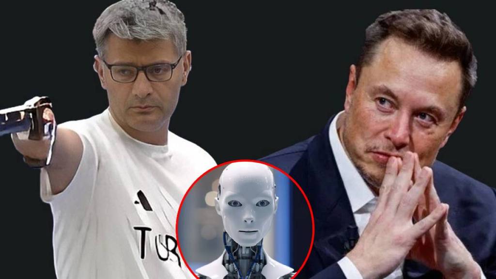 Yusuf Dikec elon musk chat on robot olympic