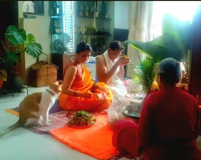 aishwarya narkar satya narayan pooja