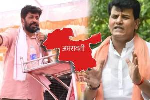 Prahar JanShakti Party candidate Bachchu Kadu criticizes Rana couple