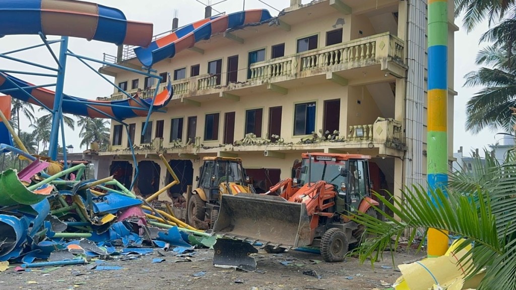 vasai resort demolished marathi news