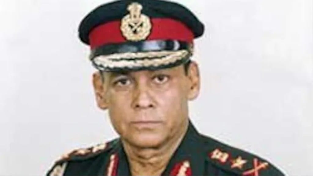 General Sundararajan Padmanabhan passes away