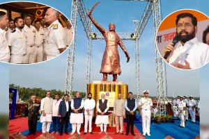 eknath shinde indian navy shivaji statue