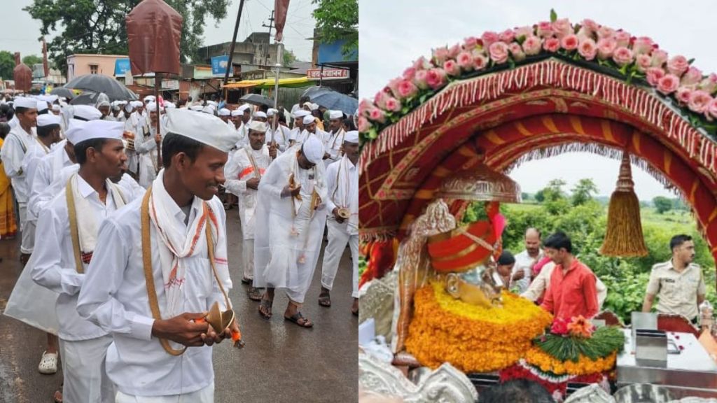 Gajanan Maharajs palanquin arrived in Khamgaon on Saturday