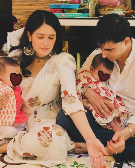 gautam rode Pankhuri Awasthy twin babies photos