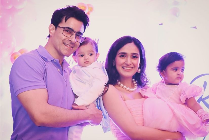 gautam rode Pankhuri Awasthy twin babies photos