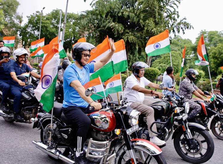 The tricolor is fluttering in every corner of the country