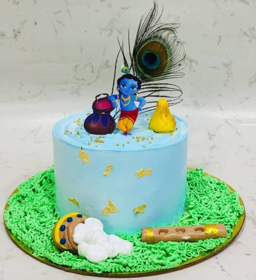 Janmashtami Cake Design Idea