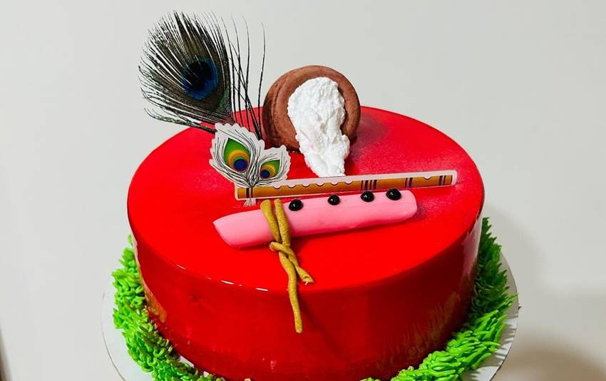 Krishna Janmashtami Cake Design