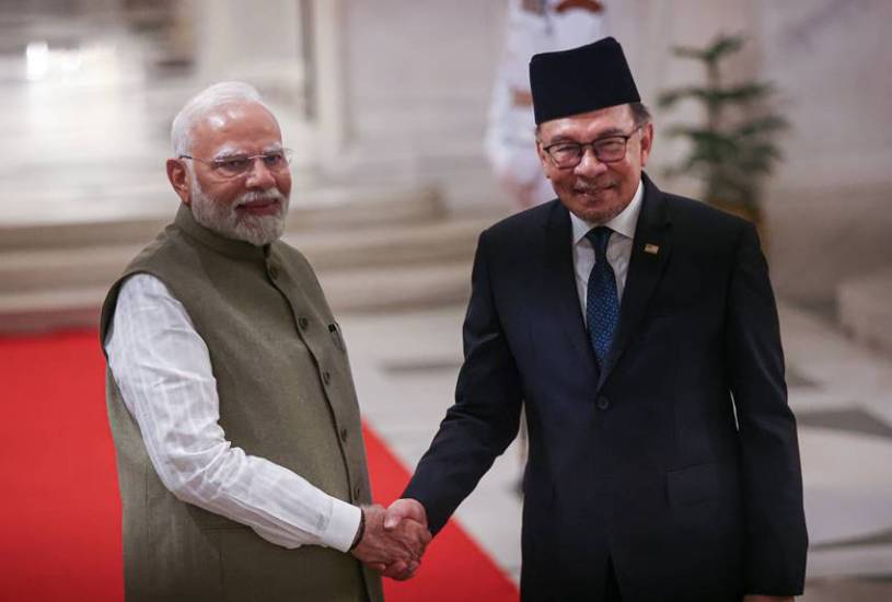 Anwar Ibrahim and Narendra Modi