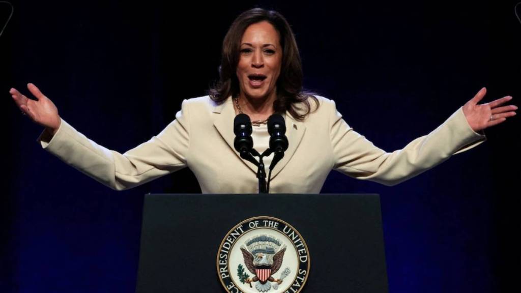 Kamala Harris accepts the Democratic presidential nomination