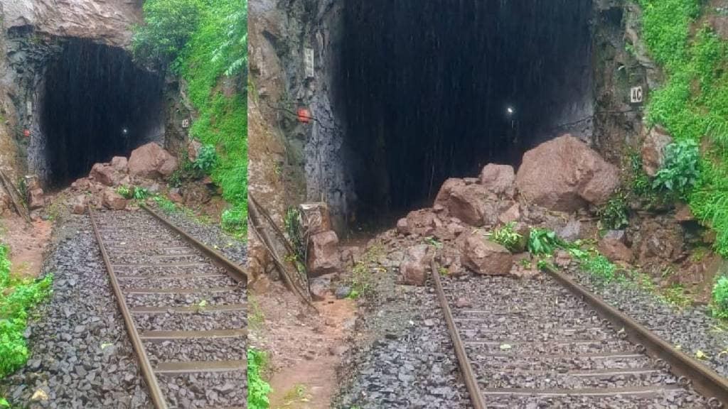 kasara ghat lanslide on railway track