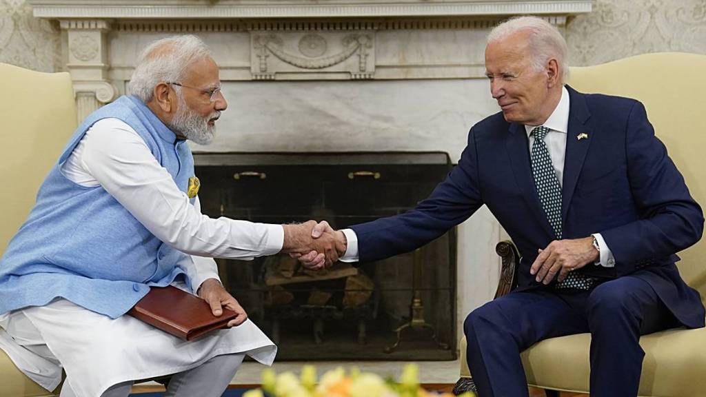 pm modi talks with joe biden