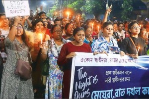 Reclaim the night womens in kolkat took out these night marches