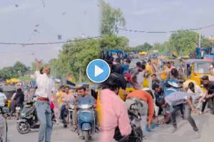 viral video shows Man Throws Money On Street